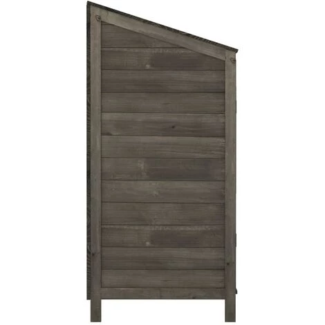 VidaXL Remise De Jardin Anthracite 102x52x112 Cm Bois De Sapin Solide - Anthracite 7 VidaXL Remise De Jardin Anthracite 102x52x112 Cm Bois De Sapin Solide - Anthracite – Image 5