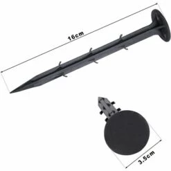 OSQI Piquets De Fixation De Jardin En Plastique, Piquets De Jardin Pour Fixer La Protection UV Contre Les Mauvaises Herbes (100 Pièces, Noir) 8 OSQI Piquets De Fixation De Jardin En Plastique, Piquets De Jardin Pour Fixer La Protection UV Contre Les Mauvaises Herbes (100 Pièces, Noir) -France Abri de jardin Soldes Boutique 65505775 2