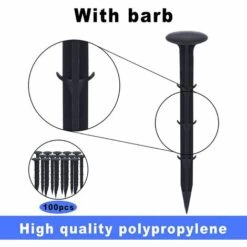 OSQI Piquets De Fixation De Jardin En Plastique, Piquets De Jardin Pour Fixer La Protection UV Contre Les Mauvaises Herbes (100 Pièces, Noir) 9 OSQI Piquets De Fixation De Jardin En Plastique, Piquets De Jardin Pour Fixer La Protection UV Contre Les Mauvaises Herbes (100 Pièces, Noir) -France Abri de jardin Soldes Boutique 65505775 3