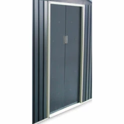 GARDIUN Abri De Jardin En Métal Liverpool - 2,84 M² Ext. 129x220x214 Cm Acier Galvanisé Gris Anthracite 10 GARDIUN Abri De Jardin En Métal Liverpool - 2,84 M² Ext. 129x220x214 Cm Acier Galvanisé Gris Anthracite -France Abri de jardin Soldes Boutique 6616912 4