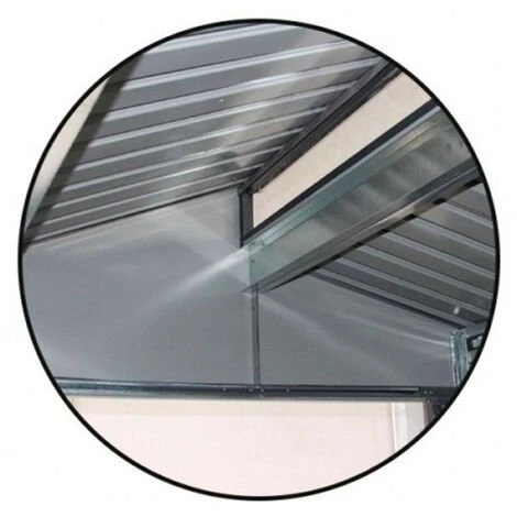 GARDIUN Abri De Jardin En Métal Liverpool - 2,84 M² Ext. 129x220x214 Cm Acier Galvanisé Gris Anthracite 7 GARDIUN Abri De Jardin En Métal Liverpool - 2,84 M² Ext. 129x220x214 Cm Acier Galvanisé Gris Anthracite – Image 5