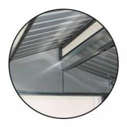 GARDIUN Abri De Jardin En Métal Marlow Avec Range Bûches - 6,85 M² Ext. 193x355x237 Cm Acier Galvanisé Gris -France Abri de jardin Soldes Boutique 6616916 4