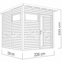 ALPHOLZ Cabane De Jardin Et à Outils Design Pent 7 ALPHOLZ Cabane De Jardin Et à Outils Design Pent -France Abri de jardin Soldes Boutique 66269733 3