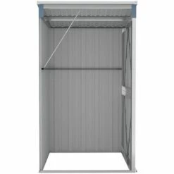 Abri De Jardin Mural Acier Galvanisé Gris 118x100x178 Cm VidaXL 11 Abri De Jardin Mural Acier Galvanisé Gris 118x100x178 Cm VidaXL -France Abri de jardin Soldes Boutique 66391069 5