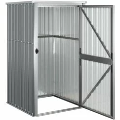 VidaXL Abri à Outils De Jardin Gris 88x89x161 Cm Acier Galvanisé - Gris 11 VidaXL Abri à Outils De Jardin Gris 88x89x161 Cm Acier Galvanisé - Gris -France Abri de jardin Soldes Boutique 66391072 5