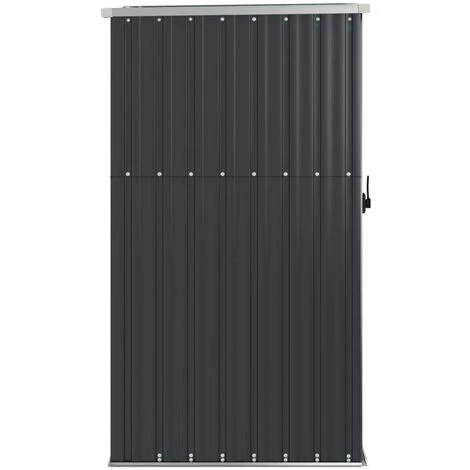 VidaXL Abri à Outils De Jardin Anthracite 88x89x161 Cm Acier Galvanisé - Anthracite 6 VidaXL Abri à Outils De Jardin Anthracite 88x89x161 Cm Acier Galvanisé - Anthracite – Image 4
