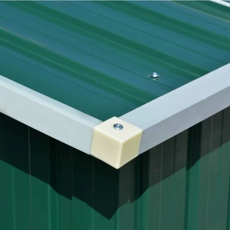 LES TENDANCES Abri De Jardin 257 X 298 X 178 Cm Métal Vert 6 LES TENDANCES Abri De Jardin 257 X 298 X 178 Cm Métal Vert – Image 4