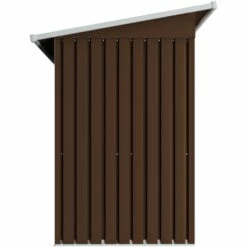 LES TENDANCES Abri De Stockage Pour Jardin Marron 194x121x181 Cm Acier -France Abri de jardin Soldes Boutique 66899033 4