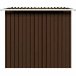 LES TENDANCES Abri De Stockage Pour Jardin Marron 194x121x181 Cm Acier -France Abri de jardin Soldes Boutique 66899033 5