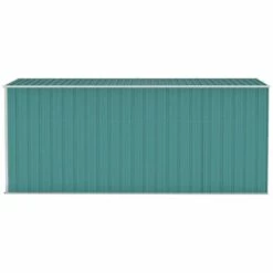 LES TENDANCES Abri De Jardin Mural Vert 118x382x178 Cm Acier Galvanisé -France Abri de jardin Soldes Boutique 66899413 4
