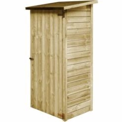 LES TENDANCES Abri à Outils De Jardin Bois De Pin Imprégné 88 X 76 X 175 Cm