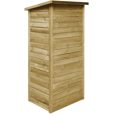 LES TENDANCES Abri à Outils De Jardin Bois De Pin Imprégné 88 X 76 X 175 Cm 6 LES TENDANCES Abri à Outils De Jardin Bois De Pin Imprégné 88 X 76 X 175 Cm – Image 4