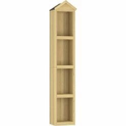 LES TENDANCES Abri à Outils De Jardin 40x33x222 Cm Bois De Pin Imprégné -France Abri de jardin Soldes Boutique 66900195 2