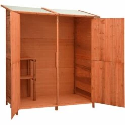 LES TENDANCES Abri à Outils De Jardin 135,5x75x160 Cm Bois De Sapin Massif 8 LES TENDANCES Abri à Outils De Jardin 135,5x75x160 Cm Bois De Sapin Massif -France Abri de jardin Soldes Boutique 66925304 2