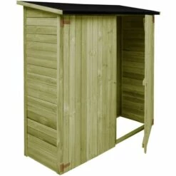 LES TENDANCES Abri à Outils De Jardin Pinède Imprégnée 182x76x175 Cm 10 LES TENDANCES Abri à Outils De Jardin Pinède Imprégnée 182x76x175 Cm -France Abri de jardin Soldes Boutique 66926211 4