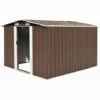 LES TENDANCES Abri De Jardin 257 X 298 X 178 Cm Métal Marron