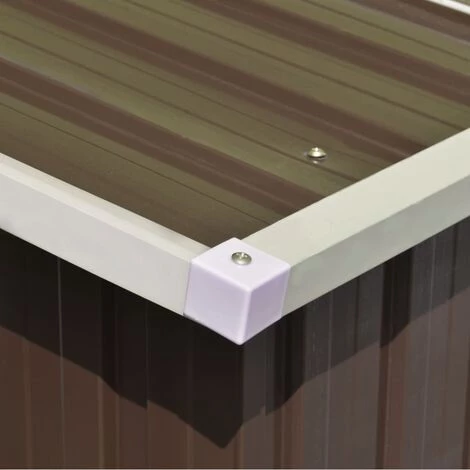 LES TENDANCES Abri De Jardin 257 X 298 X 178 Cm Métal Marron 6 LES TENDANCES Abri De Jardin 257 X 298 X 178 Cm Métal Marron – Image 4