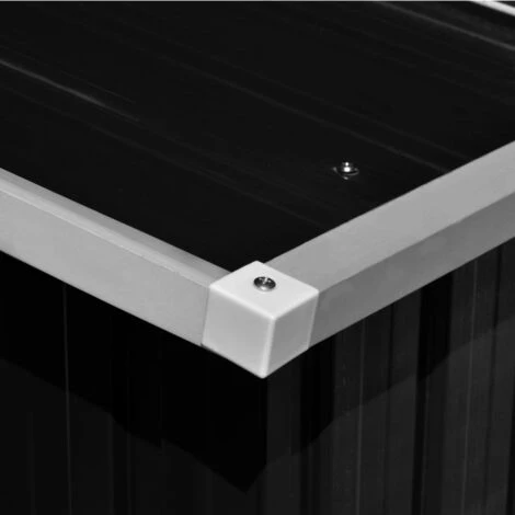 LES TENDANCES Abri De Jardin 257x580x181 Cm Métal Anthracite 6 LES TENDANCES Abri De Jardin 257x580x181 Cm Métal Anthracite – Image 4