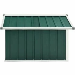 LES TENDANCES Abri Tondeuse Robot De Jardin 92x97x63 Cm Acier Galvanisé Vert -France Abri de jardin Soldes Boutique 66926738 5