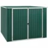 LES TENDANCES Abri De Jardin Vert 195x198x159 Cm Acier Galvanisé -France Abri de jardin Soldes Boutique 66926941 1