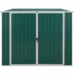 LES TENDANCES Abri De Jardin Vert 195x198x159 Cm Acier Galvanisé 8 LES TENDANCES Abri De Jardin Vert 195x198x159 Cm Acier Galvanisé -France Abri de jardin Soldes Boutique 66926941 2