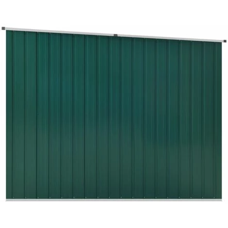 LES TENDANCES Abri De Jardin Vert 195x198x159 Cm Acier Galvanisé 6 LES TENDANCES Abri De Jardin Vert 195x198x159 Cm Acier Galvanisé – Image 4