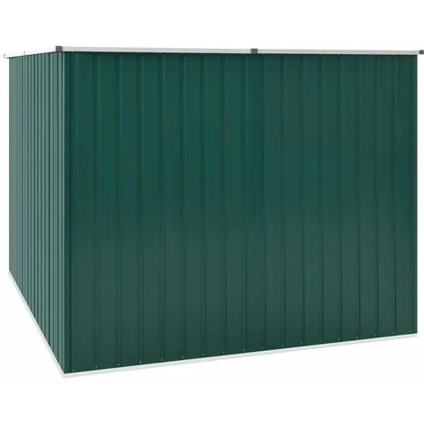 LES TENDANCES Abri De Jardin Vert 195x198x159 Cm Acier Galvanisé 7 LES TENDANCES Abri De Jardin Vert 195x198x159 Cm Acier Galvanisé – Image 5
