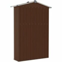 LES TENDANCES Abri De Jardin Marron 107,5x46x183 Cm Acier Galvanisé 11 LES TENDANCES Abri De Jardin Marron 107,5x46x183 Cm Acier Galvanisé -France Abri de jardin Soldes Boutique 66927062 5