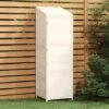 TRUE DEAL Remise De Jardin Blanc 55x52x174,5 Cm Bois De Sapin Solide -France Abri de jardin Soldes Boutique 67293491 1