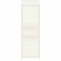 TRUE DEAL Remise De Jardin Blanc 55x52x174,5 Cm Bois De Sapin Solide 10 TRUE DEAL Remise De Jardin Blanc 55x52x174,5 Cm Bois De Sapin Solide -France Abri de jardin Soldes Boutique 67293491 4