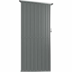 TRUE DEAL Abri De Jardin Gris 118,5x97x209,5 Cm Acier Galvanisé -France Abri de jardin Soldes Boutique 67293588 5