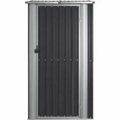 TRUE DEAL Abri De Jardin Anthracite 118,5x97x209,5 Cm Acier Galvanisé -France Abri de jardin Soldes Boutique 67293759 4