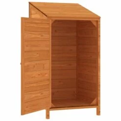 TRUE DEAL Remise De Jardin Marron 55x52x112 Cm Bois De Sapin Solide -France Abri de jardin Soldes Boutique 67293962 4