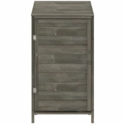 TRUE DEAL Remise De Jardin Anthracite 55x52x112 Cm Bois De Sapin Solide -France Abri de jardin Soldes Boutique 67294099 3