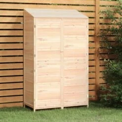 TRUE DEAL Remise De Jardin 102x52x174,5 Cm Bois De Sapin Solide