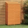 TRUE DEAL Remise De Jardin Marron 102x52x174,5 Cm Bois De Sapin Solide