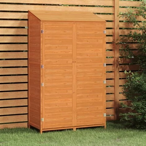 TRUE DEAL Remise De Jardin Marron 102x52x174,5 Cm Bois De Sapin Solide 3 TRUE DEAL Remise De Jardin Marron 102x52x174,5 Cm Bois De Sapin Solide