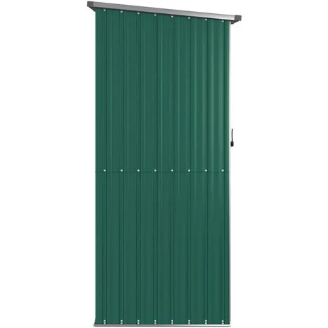 TRUE DEAL Abri De Jardin Vert 118,5x97x209,5 Cm Acier Galvanisé 7 TRUE DEAL Abri De Jardin Vert 118,5x97x209,5 Cm Acier Galvanisé – Image 5