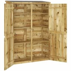 TRUE DEAL Abri à Outils De Jardin 123x50x171 Cm Bois De Pin Imprégné 10 TRUE DEAL Abri à Outils De Jardin 123x50x171 Cm Bois De Pin Imprégné -France Abri de jardin Soldes Boutique 67294872 4