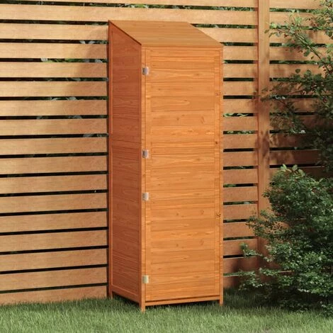 TRUE DEAL Remise De Jardin Marron 55x52x174,5 Cm Bois De Sapin Solide 3 TRUE DEAL Remise De Jardin Marron 55x52x174,5 Cm Bois De Sapin Solide