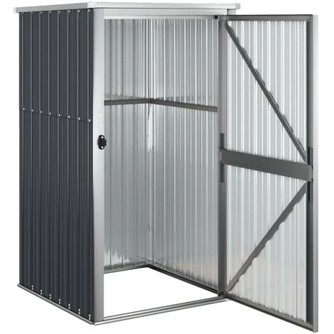 TRUE DEAL Abri à Outils De Jardin Anthracite 88x89x161 Cm Acier Galvanisé 7 TRUE DEAL Abri à Outils De Jardin Anthracite 88x89x161 Cm Acier Galvanisé – Image 5