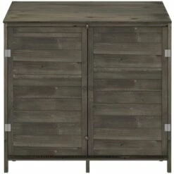 TRUE DEAL Remise De Jardin Anthracite 102x52x112 Cm Bois De Sapin Solide -France Abri de jardin Soldes Boutique 67295704 3
