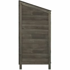TRUE DEAL Remise De Jardin Anthracite 102x52x112 Cm Bois De Sapin Solide -France Abri de jardin Soldes Boutique 67295704 5