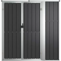 TRUE DEAL Abri à Outils De Jardin Anthracite 161x89x161cm Acier Galvanisé 9 TRUE DEAL Abri à Outils De Jardin Anthracite 161x89x161cm Acier Galvanisé -France Abri de jardin Soldes Boutique 67295715 3