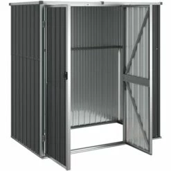 TRUE DEAL Abri à Outils De Jardin Anthracite 161x89x161cm Acier Galvanisé 10 TRUE DEAL Abri à Outils De Jardin Anthracite 161x89x161cm Acier Galvanisé -France Abri de jardin Soldes Boutique 67295715 4