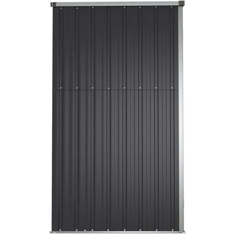 TRUE DEAL Abri à Outils De Jardin Anthracite 161x89x161cm Acier Galvanisé 7 TRUE DEAL Abri à Outils De Jardin Anthracite 161x89x161cm Acier Galvanisé – Image 5