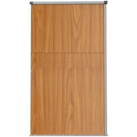 TRUE DEAL Abri à Outils De Jardin Marron 225x89x161 Cm Acier Galvanisé 7 TRUE DEAL Abri à Outils De Jardin Marron 225x89x161 Cm Acier Galvanisé – Image 5