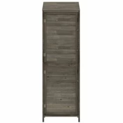 TRUE DEAL Remise De Jardin Anthracite 55x52x174,5 Cm Bois De Sapin Solide 10 TRUE DEAL Remise De Jardin Anthracite 55x52x174,5 Cm Bois De Sapin Solide -France Abri de jardin Soldes Boutique 67302162 4
