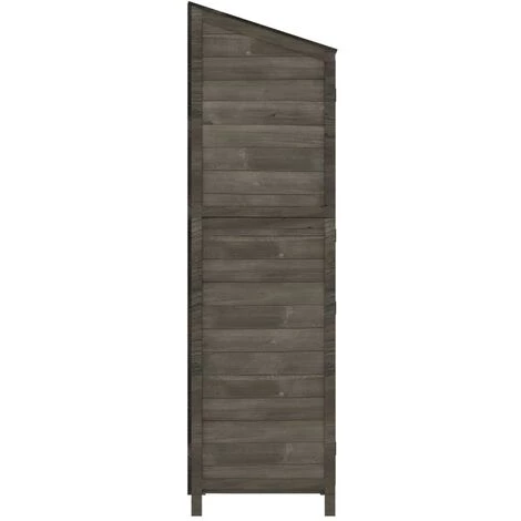 TRUE DEAL Remise De Jardin Anthracite 55x52x174,5 Cm Bois De Sapin Solide 7 TRUE DEAL Remise De Jardin Anthracite 55x52x174,5 Cm Bois De Sapin Solide – Image 5