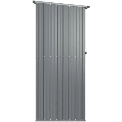 TRUE DEAL Abri à Vélos De Jardin Gris 180,5x97x209,5 Cm Acier Galvanisé 7 TRUE DEAL Abri à Vélos De Jardin Gris 180,5x97x209,5 Cm Acier Galvanisé – Image 5